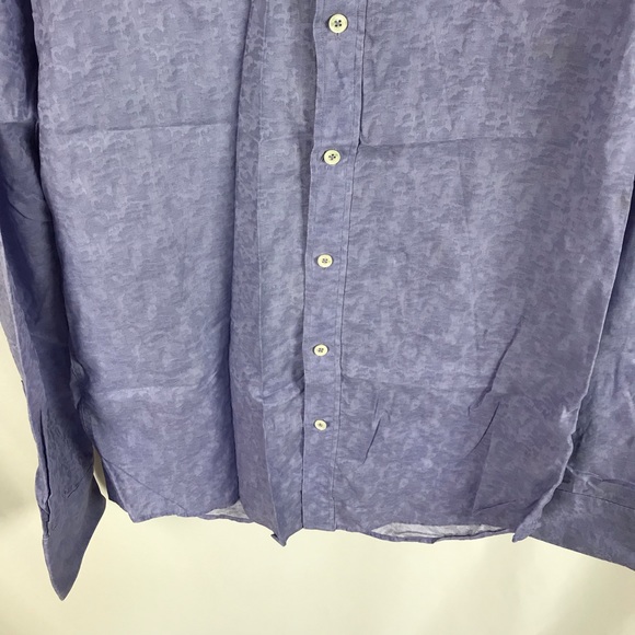 Bugatchi shaped fit long sleeve button down shirt - Picture 3 of 8